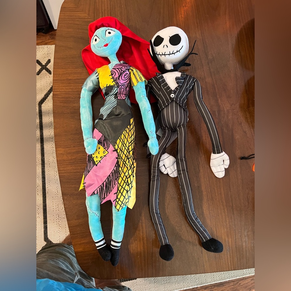 Jack and sally bendable Doll Set